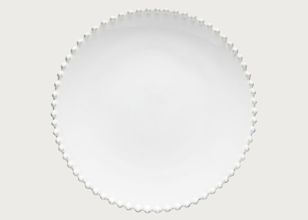 Pearl White Dinner Plate