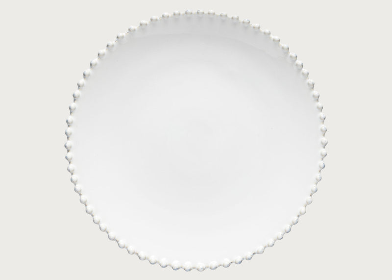Pearl White Dinner Plate