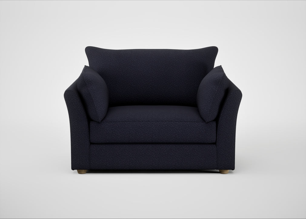 Tailor Loveseat Boucle Indigo