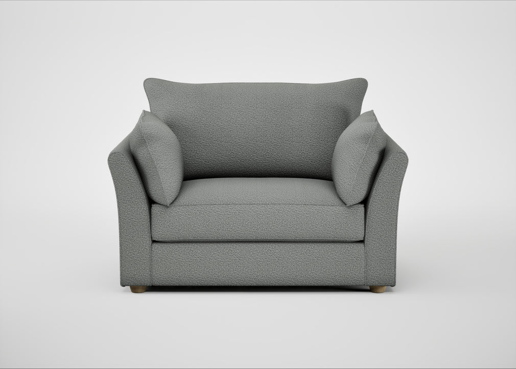 Tailor Loveseat Boucle Steel