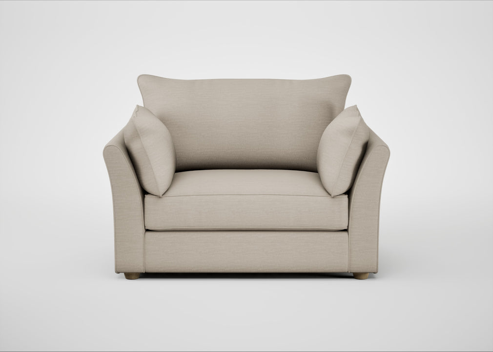 Tailor Loveseat Broad Weave Putty