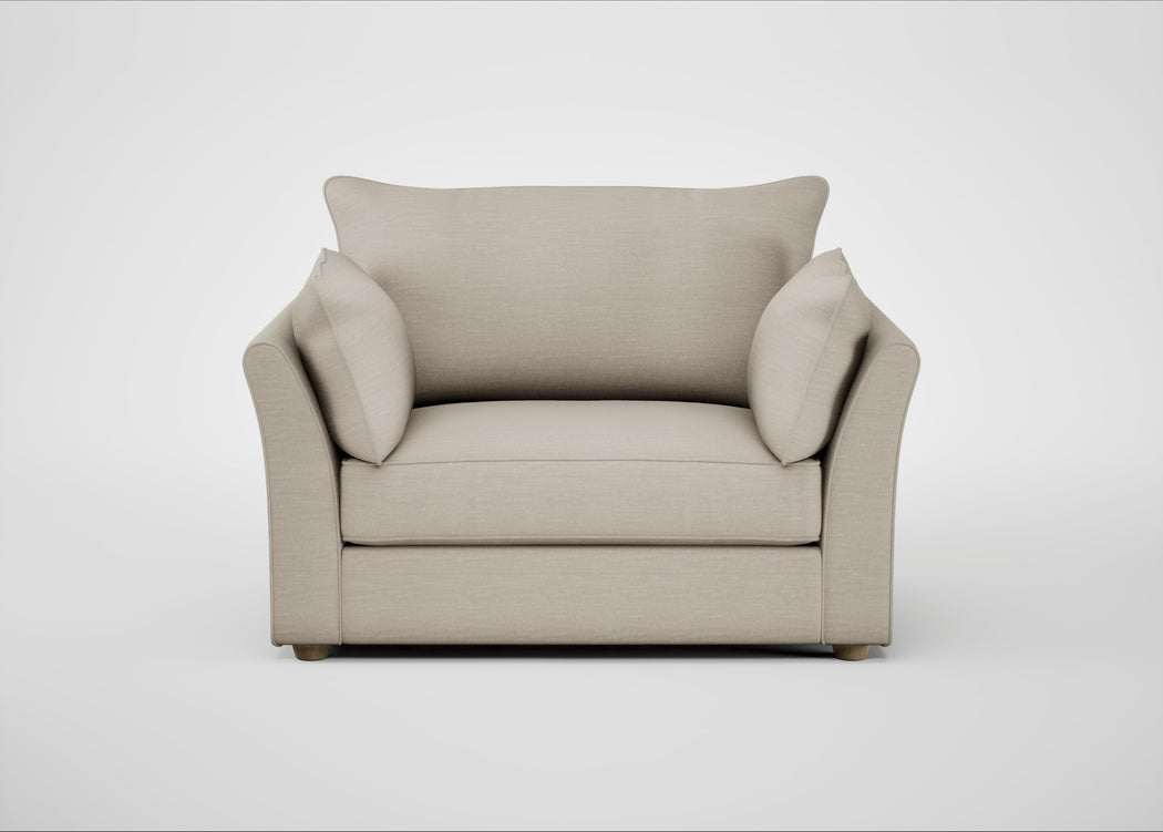 Tailor Loveseat Broad Weave Putty