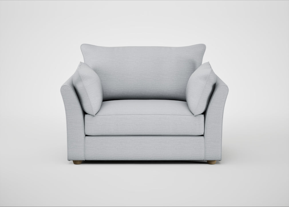Tailor Loveseat Broad Weave Tin