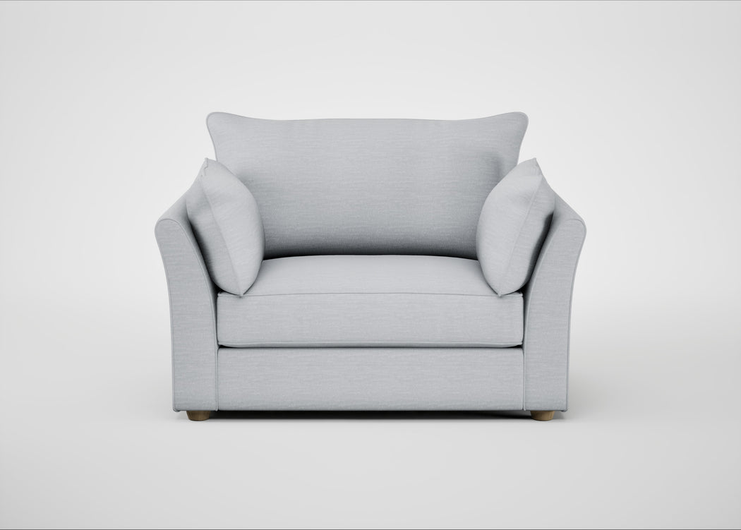 Tailor Loveseat Broad Weave Tin