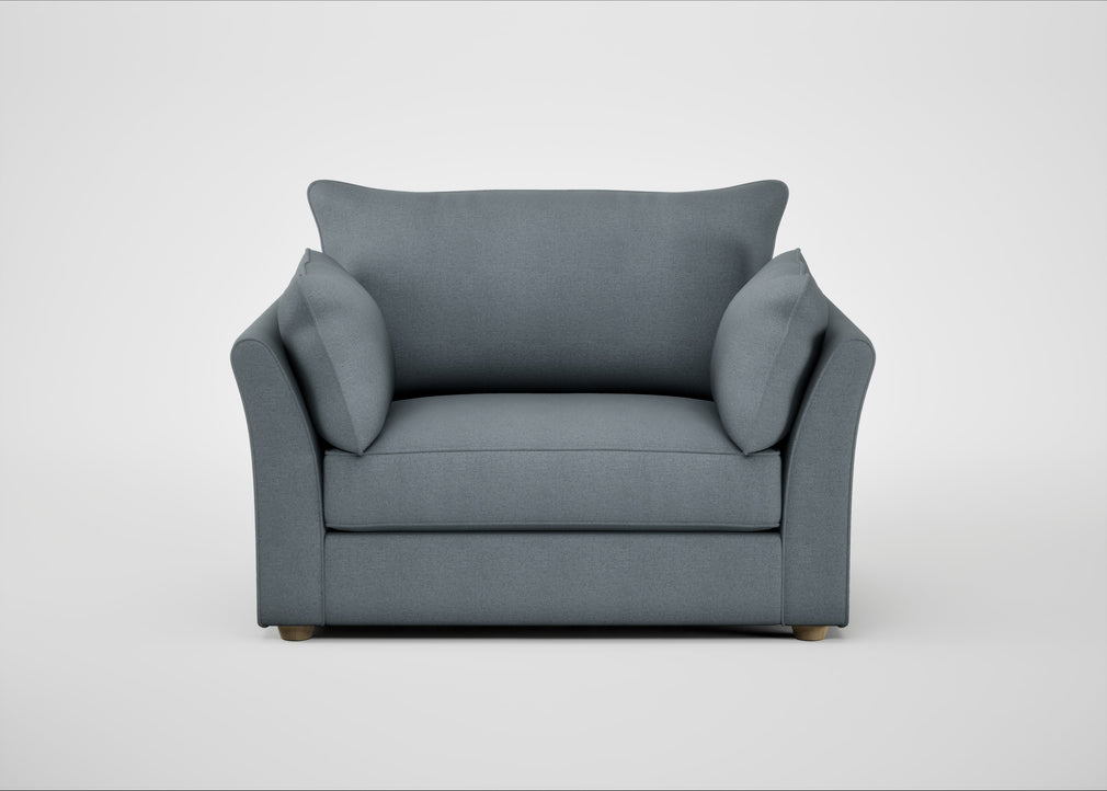 Tailor Loveseat Capelo Linen-Cotton Mineral