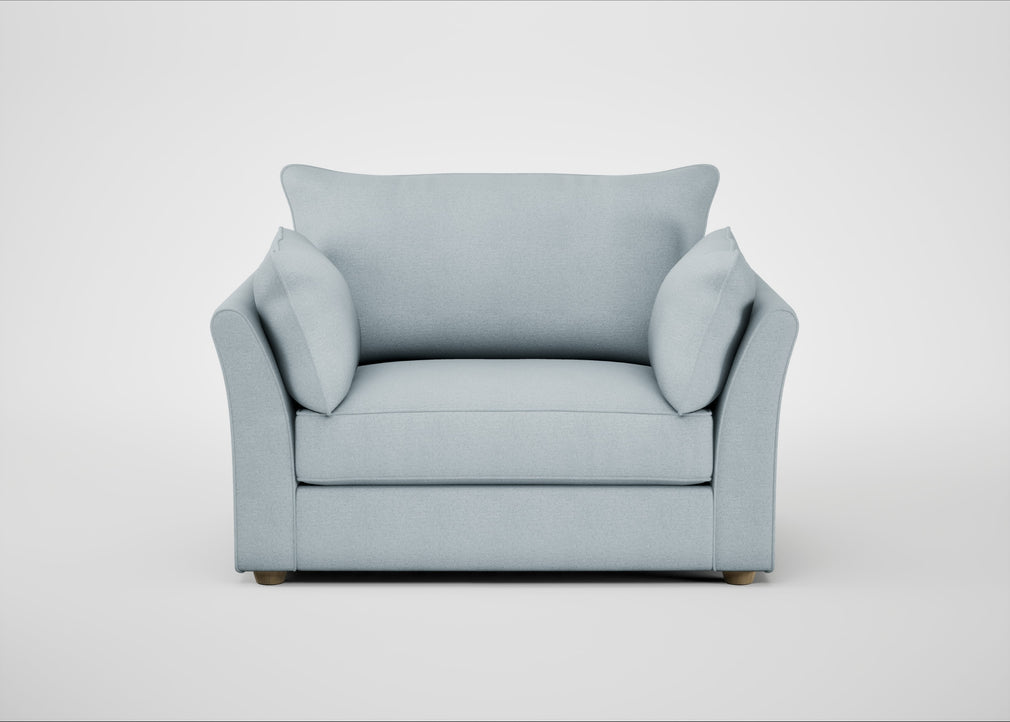 Tailor Loveseat Capelo Linen-Cotton Sea Shanty