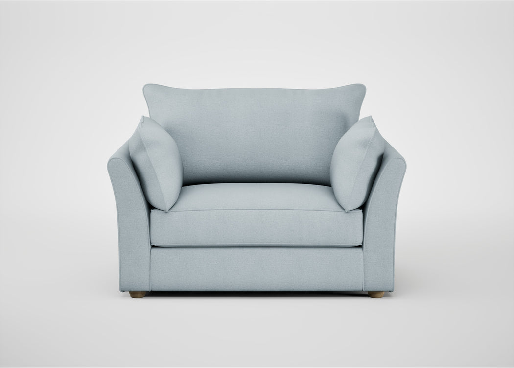 Tailor Loveseat Capelo Linen-Cotton Sea Shanty