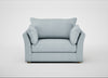 Tailor Loveseat Capelo Linen-Cotton Sea Shanty