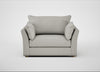 Tailor Loveseat Melton Wool Limestone