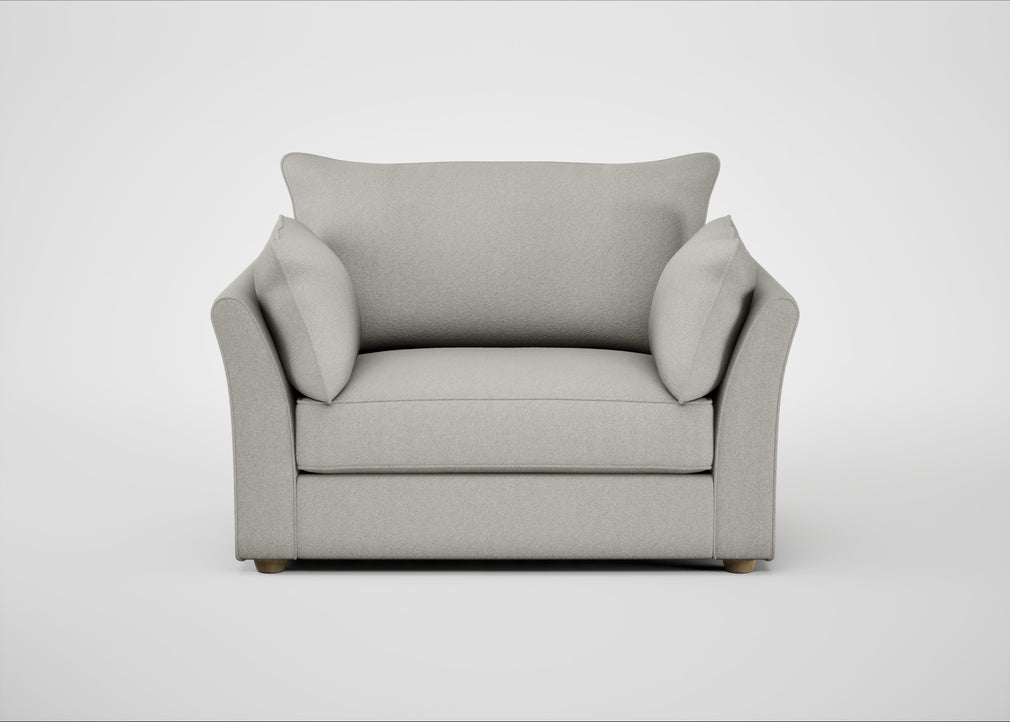 Tailor Loveseat Melton Wool Limestone