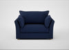 Tailor Loveseat Melton Wool New Navy