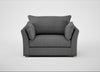 Tailor Loveseat Melton Wool Shale