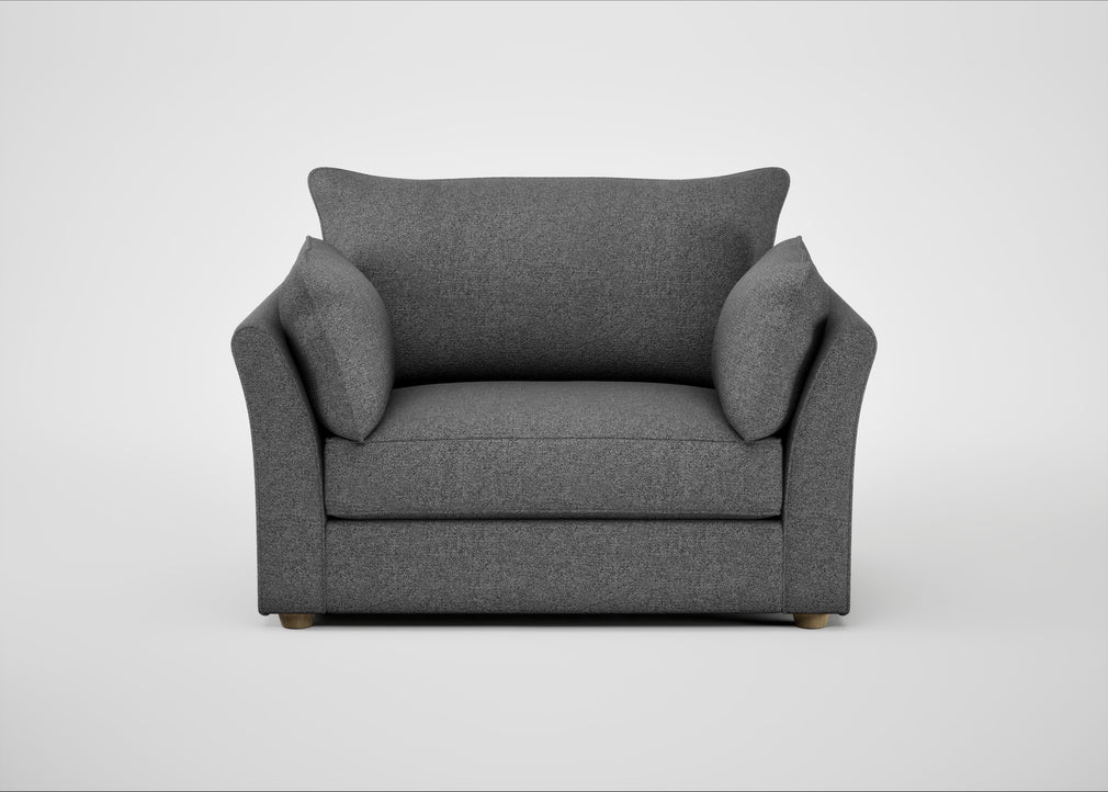 Tailor Loveseat Melton Wool Shale