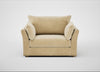 Tailor Loveseat Smart Luxe Velvet Biscuit