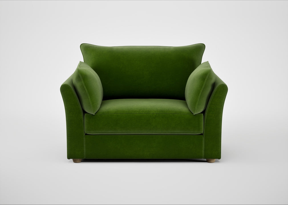 Tailor Loveseat Smart Luxe Velvet Grass