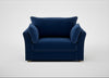 Tailor Loveseat Smart Luxe Velvet Midnight