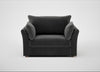 Tailor Loveseat Smart Luxe Velvet Nickel