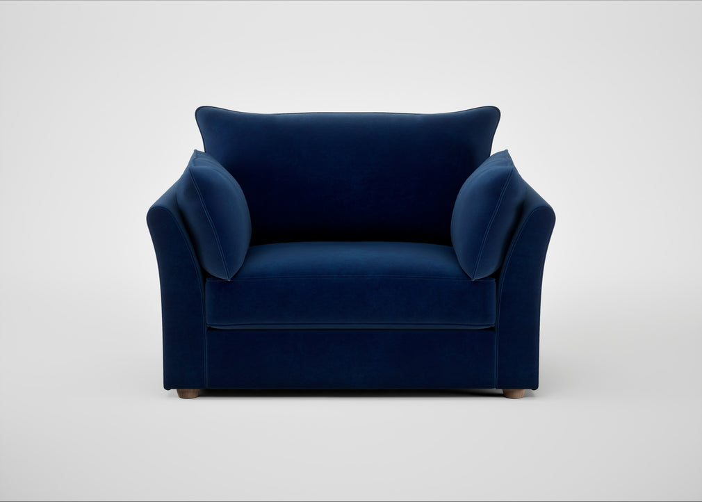 Tailor Loveseat Smart Velvet Dusk
