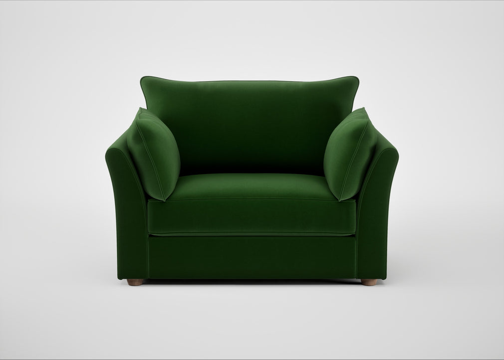Tailor Loveseat Smart Velvet Forest