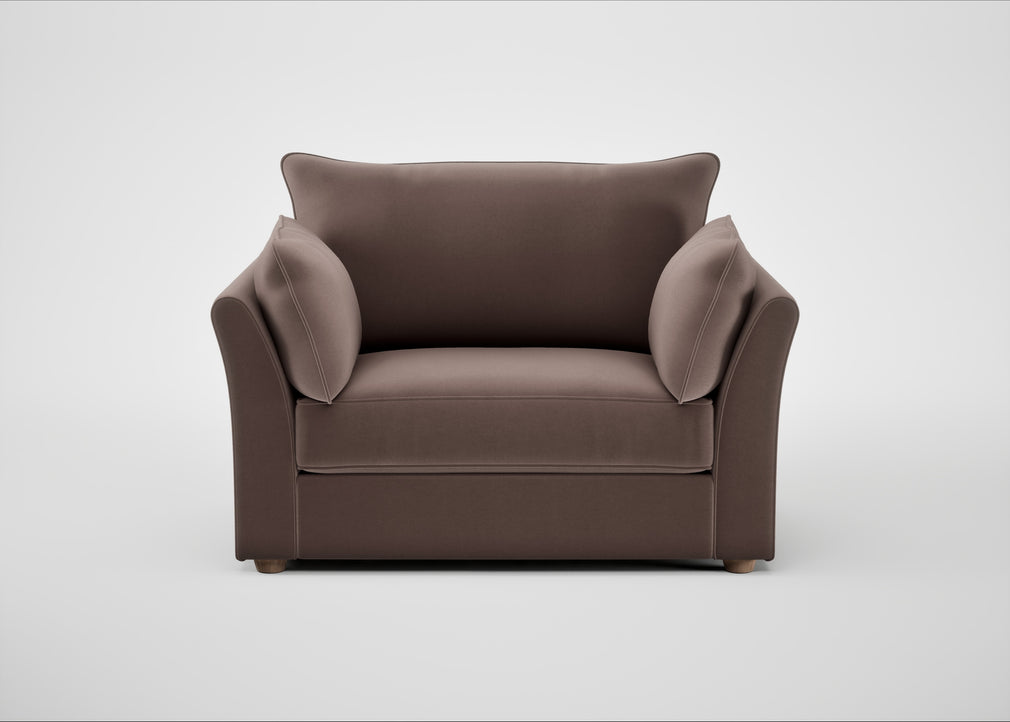 Tailor Loveseat Smart Velvet Mouse