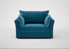 Tailor Loveseat Smart Velvet Ocean Blue