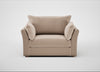 Tailor Loveseat Smart Velvet Pebble