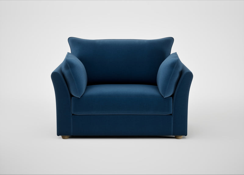 Tailor Loveseat Velvet Petrol