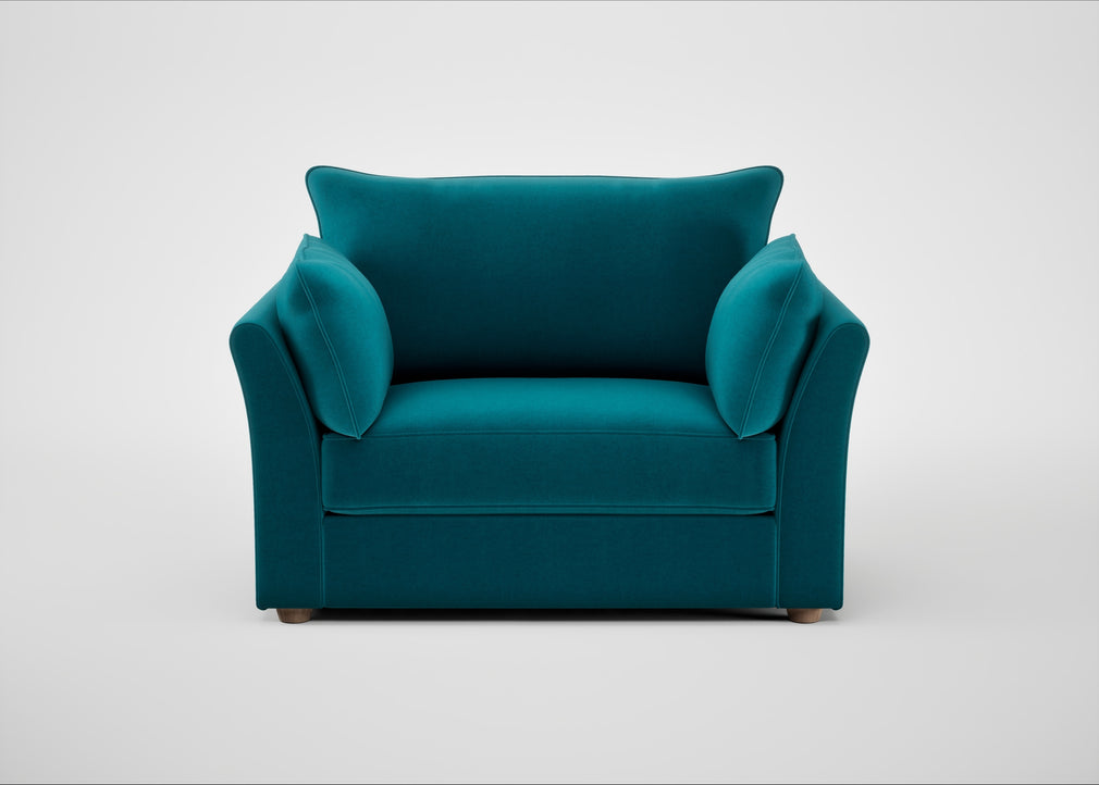 Tailor Loveseat Velvet Teal
