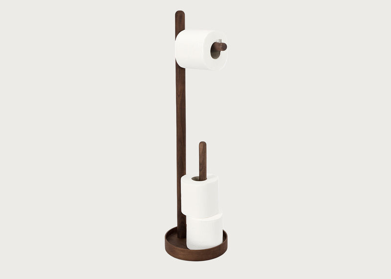 Yoku Freestanding Toilet Roll Holder Round