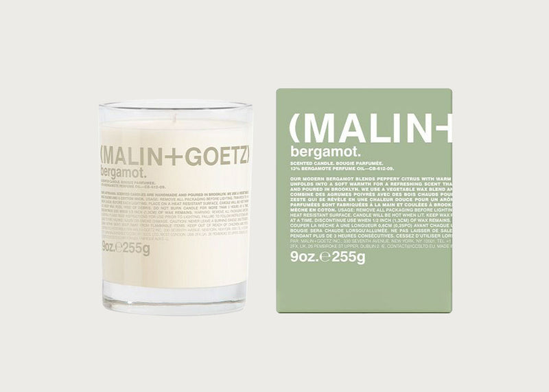 Bergamot Scented Glass Candle