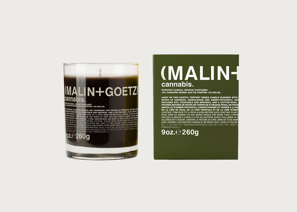 Cannabis Scented Glass Candle