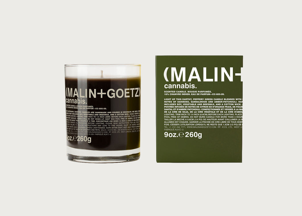 Cannabis Scented Glass Candle