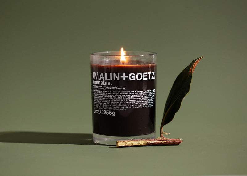 Cannabis Scented Glass Candle