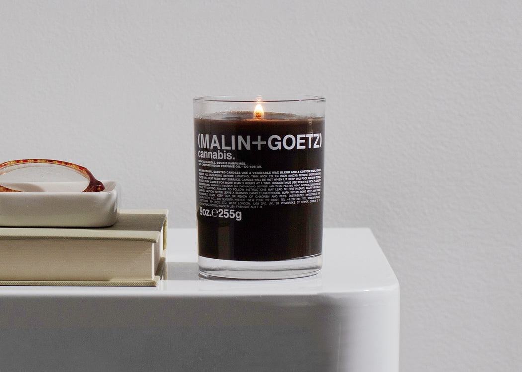Cannabis Scented Glass Candle