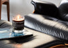 Dark Rum Scented Glass Candle