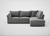 Tailor Right Hand Facing Corner Sofa Smart Velvet Mercury / Natural