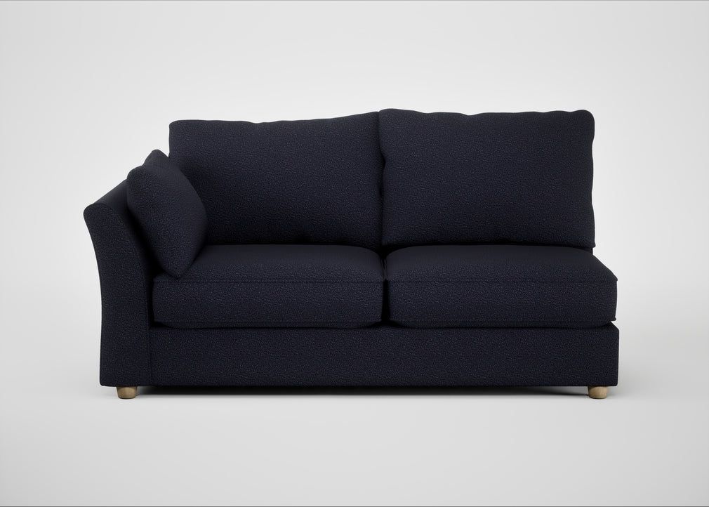 Tailor Large Left Hand Facing Corner Sofa Boucle Indigo / Natural