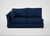 Tailor Large Left Hand Facing Corner Sofa Broad Weave Lagoon / Black