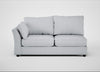 Tailor Large Left Hand Facing Corner Sofa Broad Weave Tin / Black