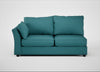 Tailor Large Left Hand Facing Corner Sofa Brushed Cotton Cadet / Black