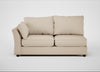 Tailor Large Left Hand Facing Corner Sofa Brushed Cotton Oat / Black