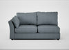 Tailor Large Left Hand Facing Corner Sofa Capelo Linen-Cotton Mineral / Black