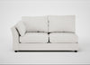 Tailor Large Left Hand Facing Corner Sofa Capelo Linen-Cotton Sea Salt / Black