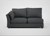 Tailor Large Left Hand Facing Corner Sofa Melton Wool Granite / Black