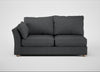 Tailor Large Left Hand Facing Corner Sofa Melton Wool Granite / Natural