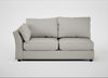 Tailor Large Left Hand Facing Corner Sofa Melton Wool Limestone / Black