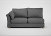 Tailor Large Left Hand Facing Corner Sofa Melton Wool Shale / Natural