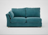 Tailor Large Left Hand Facing Corner Sofa Smart Luxe Velvet Airforce Blue / Natural