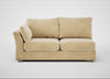 Tailor Large Left Hand Facing Corner Sofa Smart Luxe Velvet Biscuit / Natural