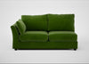 Tailor Large Left Hand Facing Corner Sofa Smart Luxe Velvet Grass / Black